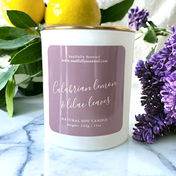 Calabrian Lemon & lilac leaves