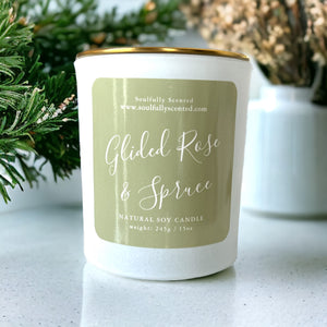 Glided Rose & Spruce