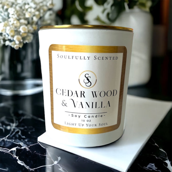 Cedar wood & Vanilla Blanc