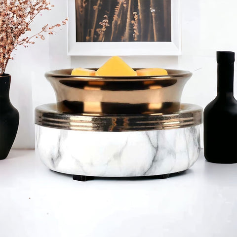 3 in 1 Luxe White Marble Warmer